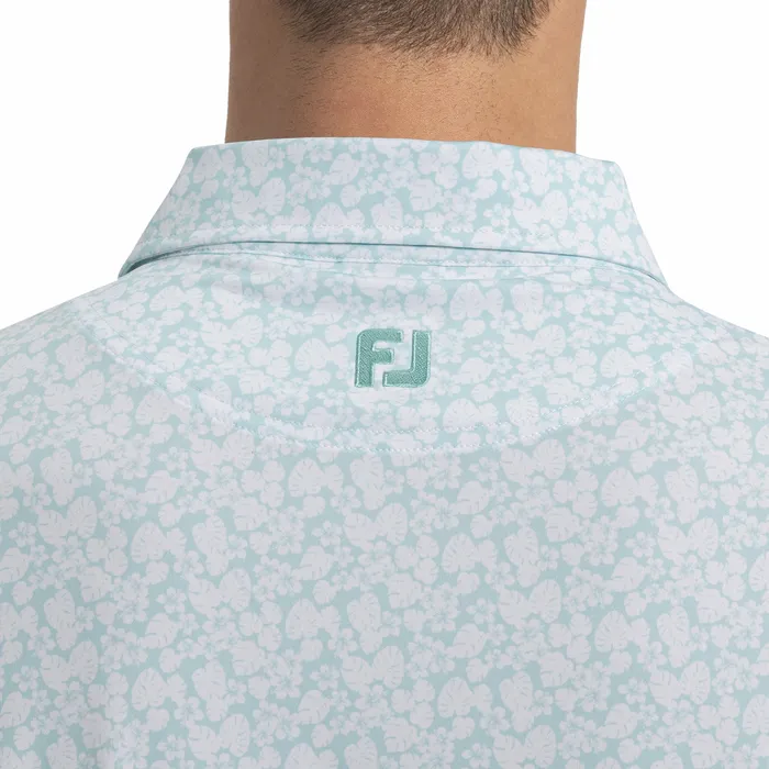FootJoy Shirts Men Hawaiian Floral Lisle