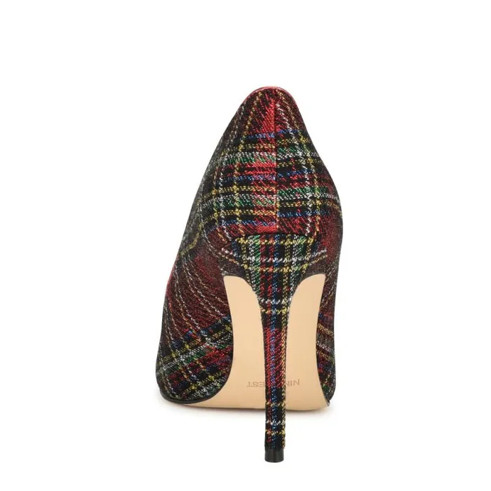 Fresh Pointy Toe Pumps Red Plaid Women Nine West Heels Fresh Pointy Toe Pumps Red Plaid Women Nine West Heels