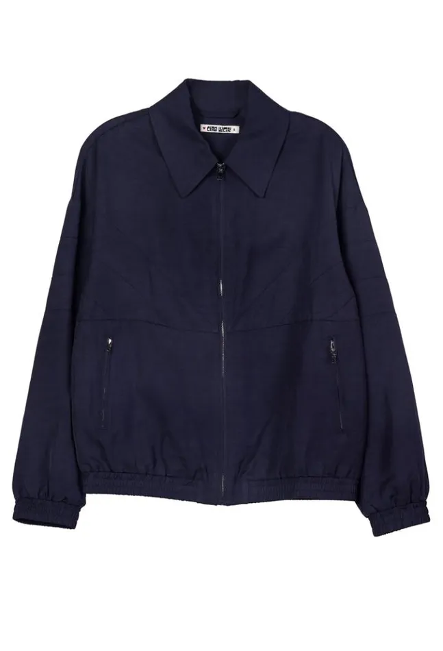 Gabriel Navy Twill Jacket Women Ciao Lucia Long Sleeve Tops
