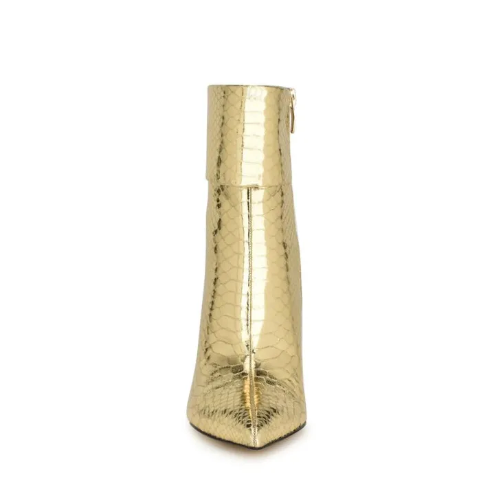 Gemms Dress Booties Bronze Snake Women Nine West Boots and Booties Gemms Dress Booties Bronze Snake Women Nine West Boots and Booties