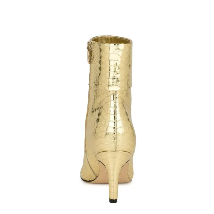 Gemms Dress Booties Bronze Snake Women Nine West Boots and Booties Gemms Dress Booties Bronze Snake Women Nine West Boots and Booties