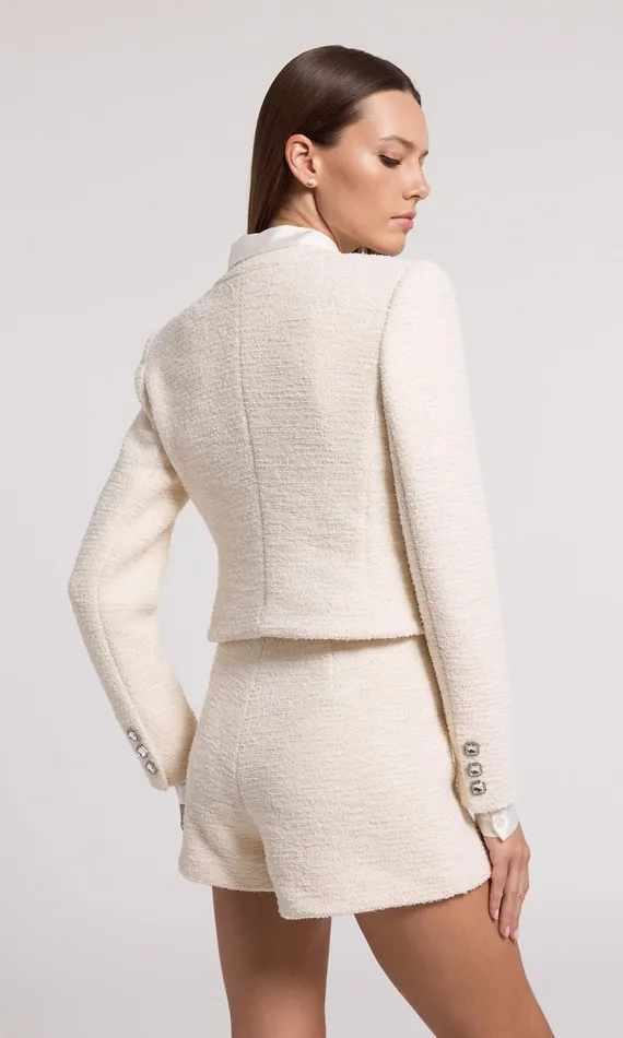 Generation Love Clothing Blazers and Jackets Kaiden Tweed Jacket Cream 8211 Women