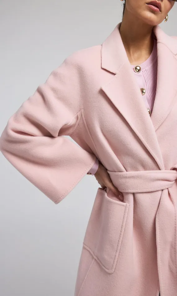 Generation Love Clothing Outerwear Grayson Wool Coat Powder Pink 8211 Women