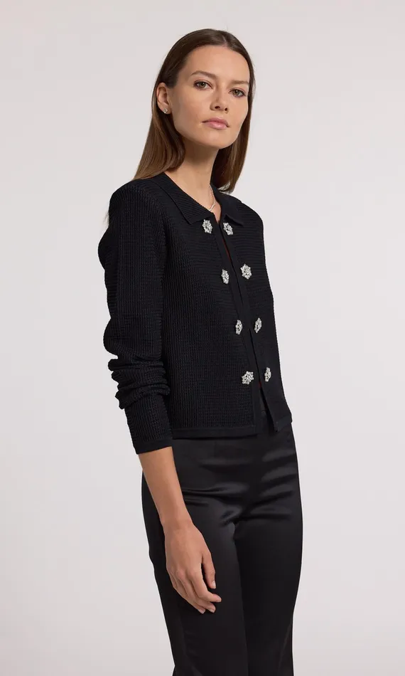 Generation Love Clothing Sweaters and Sweatshirts Brie Cardigan Black 8211 Women