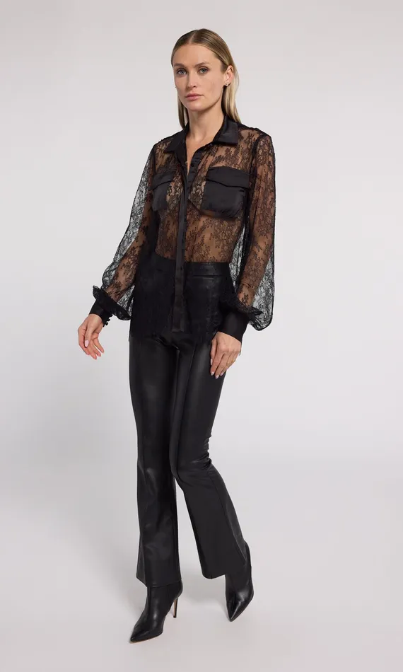 Generation Love Clothing Tops Oslo Lace Shirt Black 8211 Women