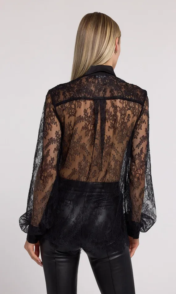 Generation Love Clothing Tops Oslo Lace Shirt Black 8211 Women