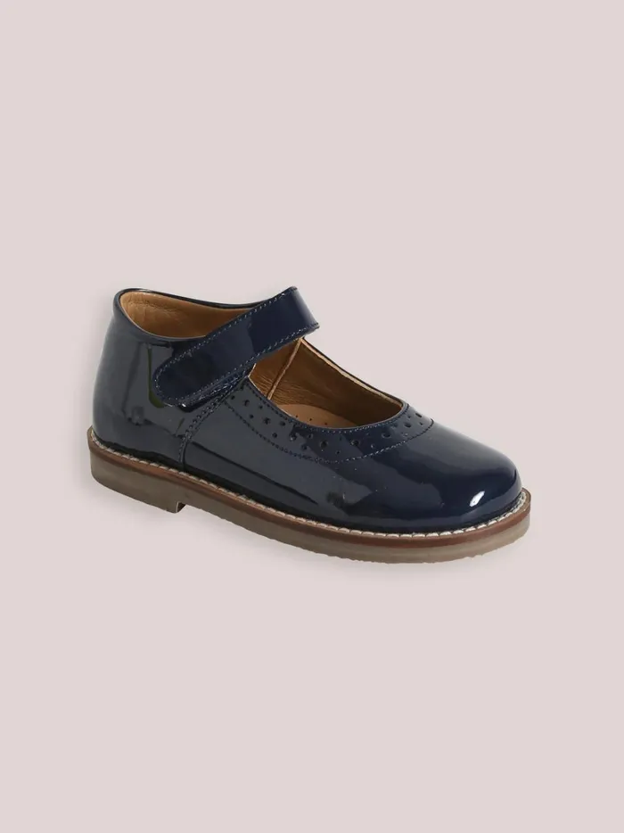 Girls Shoes Cyrillus Patent Leather Mary Janes Marine
