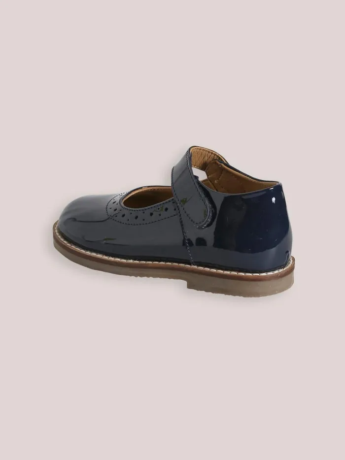 Girls Shoes Cyrillus Patent Leather Mary Janes Marine