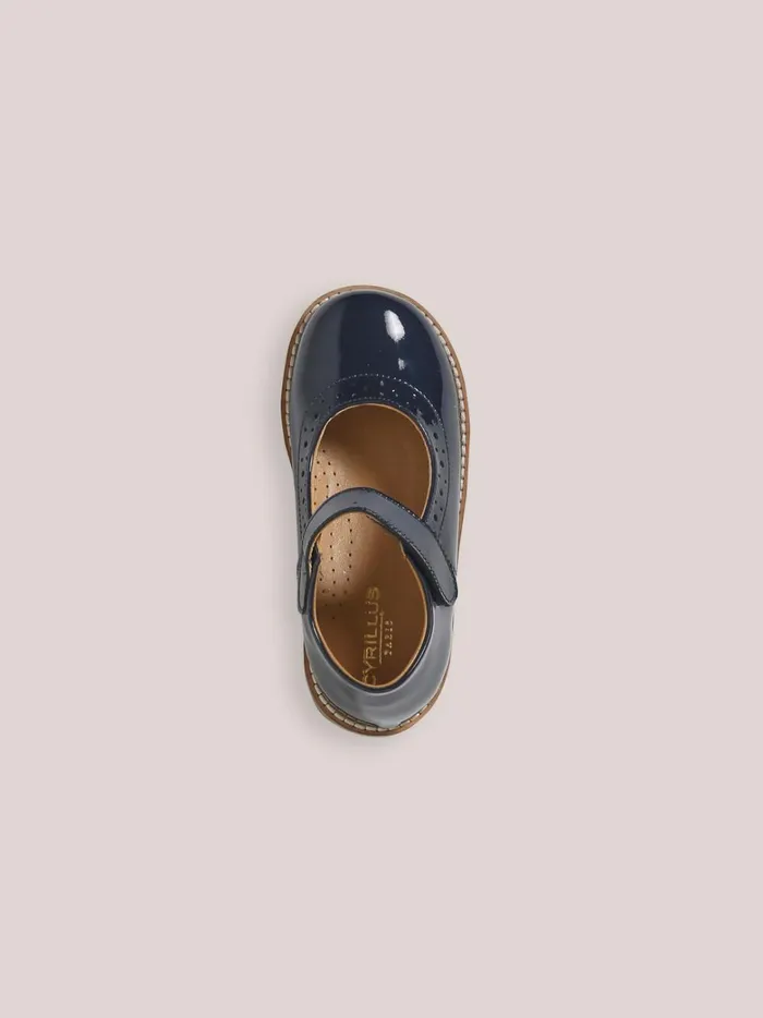 Girls Shoes Cyrillus Patent Leather Mary Janes Marine