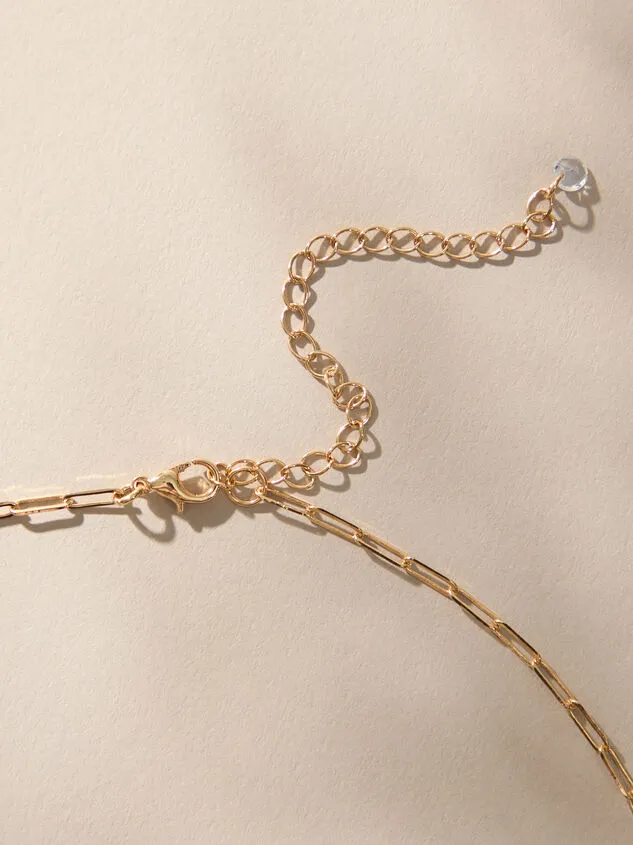 Gold Paperclip Charm Necklace Gold Women Altar039d State Necklaces Gold Paperclip Charm Necklace Gold Women Altar039d State Necklaces