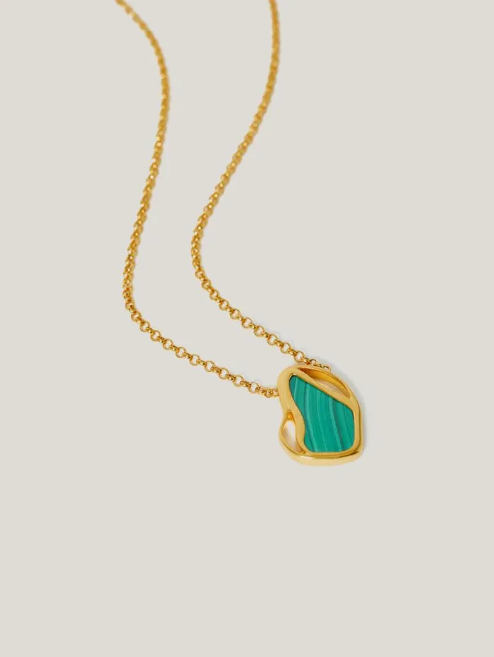 Gold Vermeil Necklace Gold Women Jigsaw Party