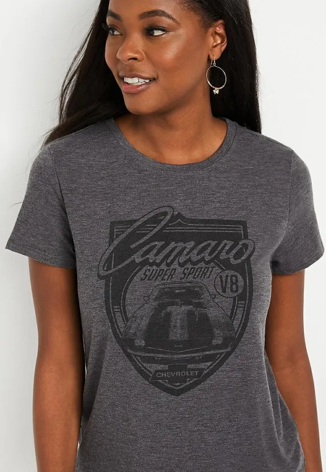 Gray Camaro Graphic Tee Women Maurices Tops
