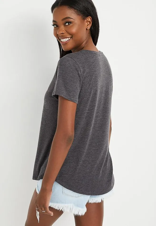 Gray Grease Graphic Tee Women Maurices Tops