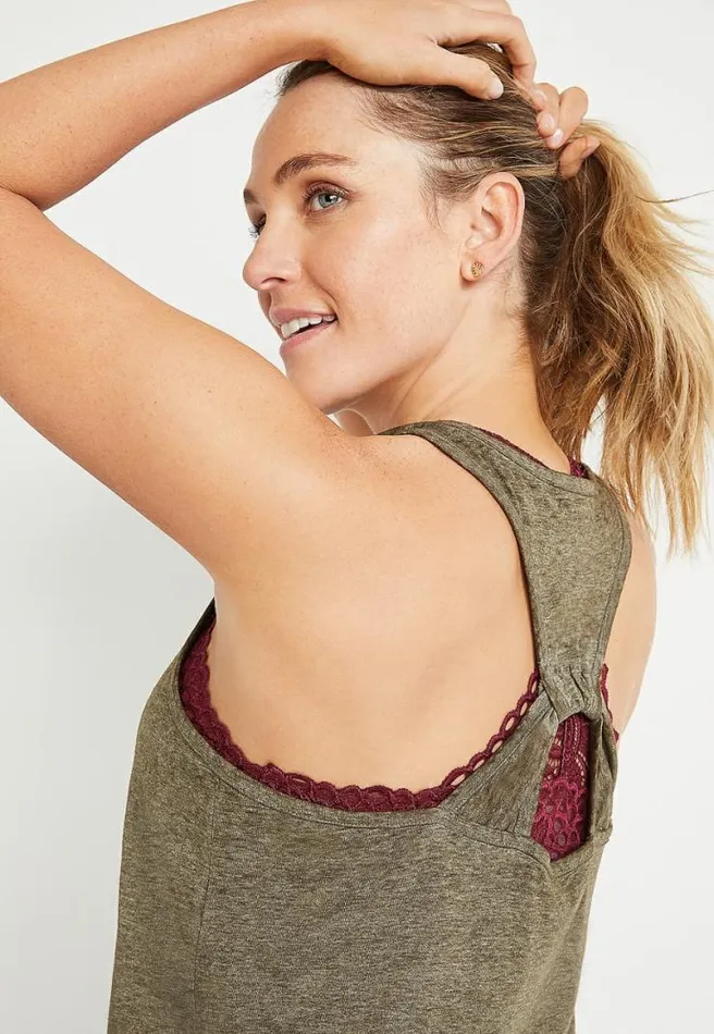 Green Road Trip Graphic Tank Top Women Maurices Tops