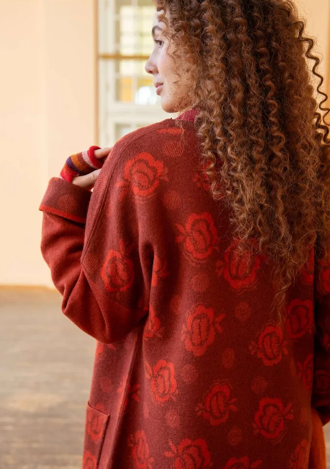Gudrun Sjdn Aria Reversible Knit Coat In Felted Wool Women Coats and Jackets
