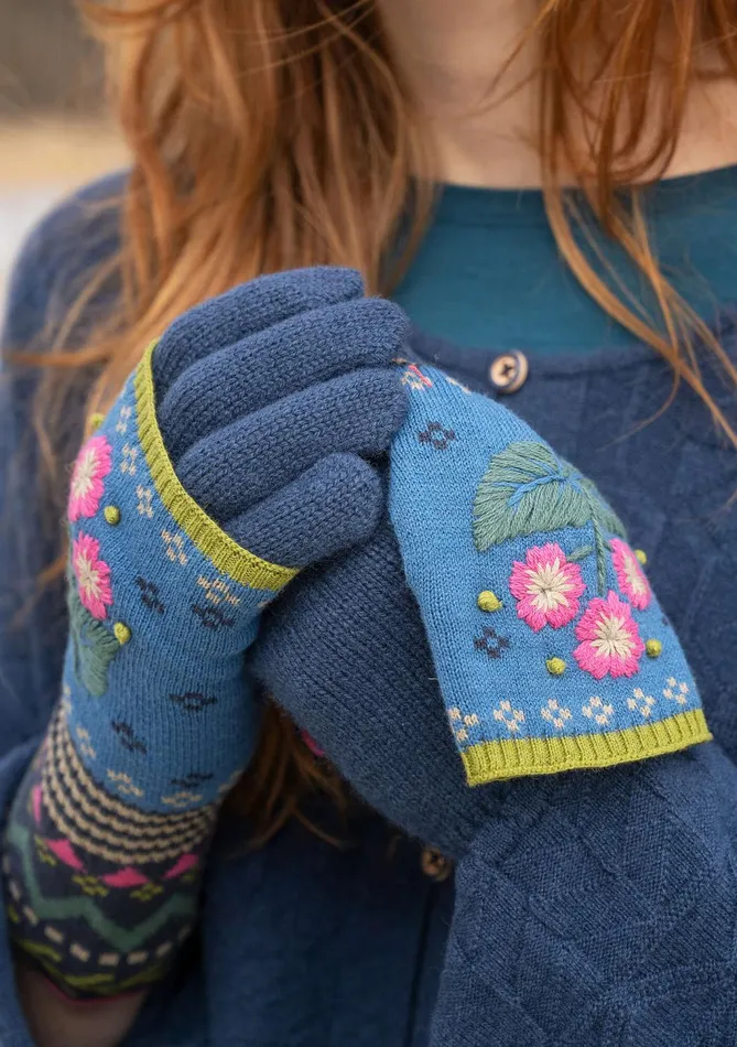 Gudrun Sjdn Borealis Fingerless Gloves In Organic And Recycled Cotton Women Accessories