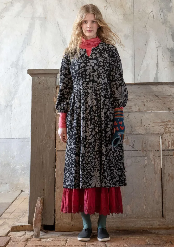 Gudrun Sjdn Katla Velour Dress In Organic Cotton Women Dresses