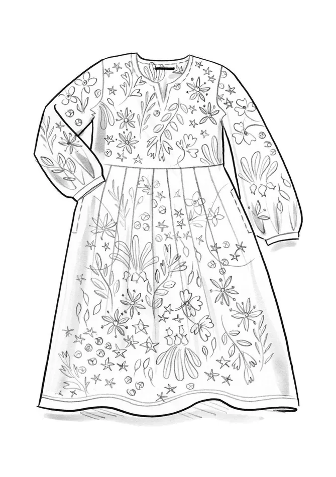 Gudrun Sjdn Katla Velour Dress In Organic Cotton Women Dresses