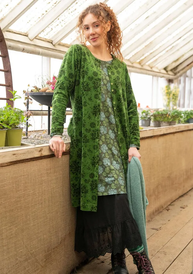 Gudrun Sjdn Selma Velour Dress In Organic Cotton Women Dresses