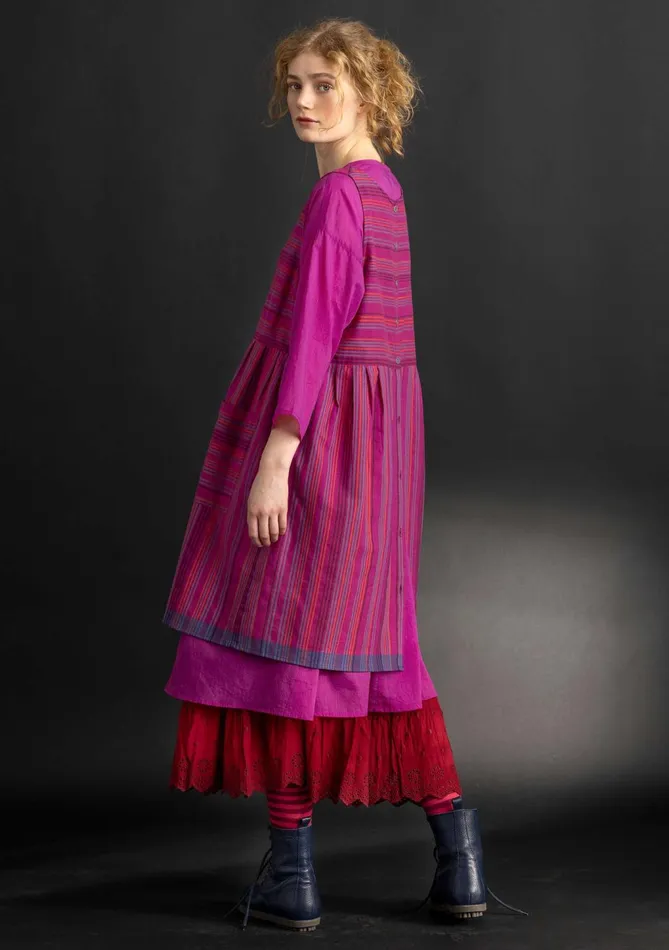 Gudrun Sjdn Woven Ava Jumper Dress In Organic Cotton Women Dresses