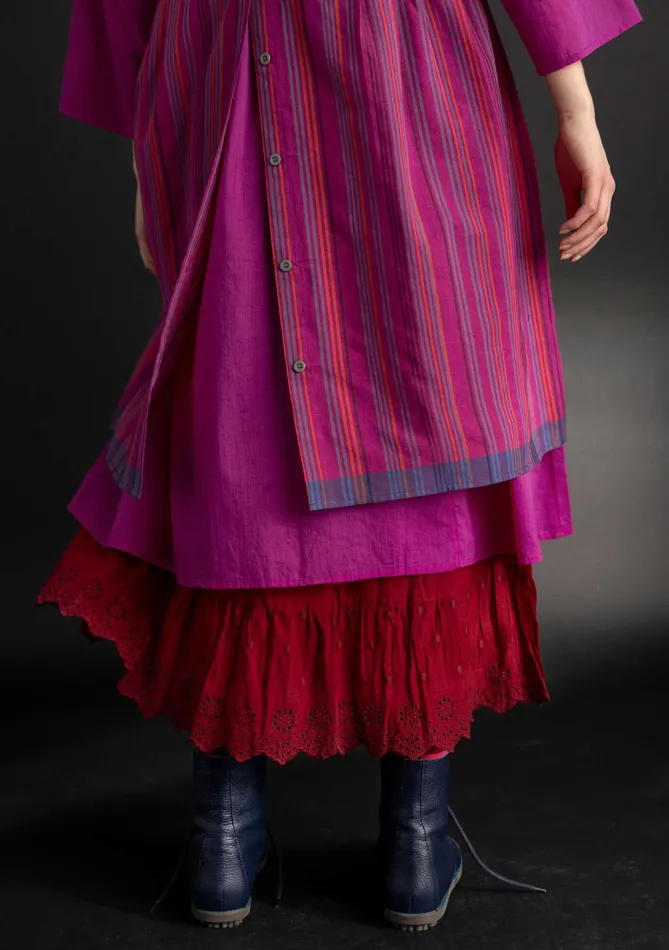 Gudrun Sjdn Woven Ava Jumper Dress In Organic Cotton Women Dresses