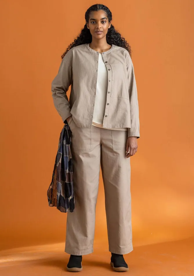 Gudrun Sjdn Woven Twill Shirt In Organic Cotton Women Tops and Shirts