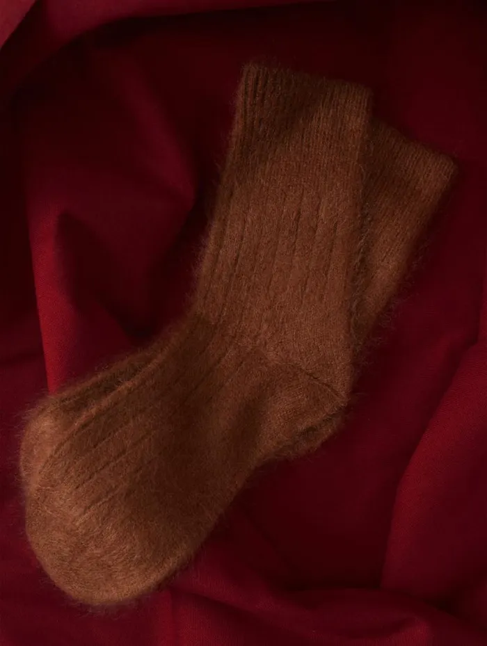 Halo Cashmere Sock Ginger Women Jigsaw Knitwear and Cashmere