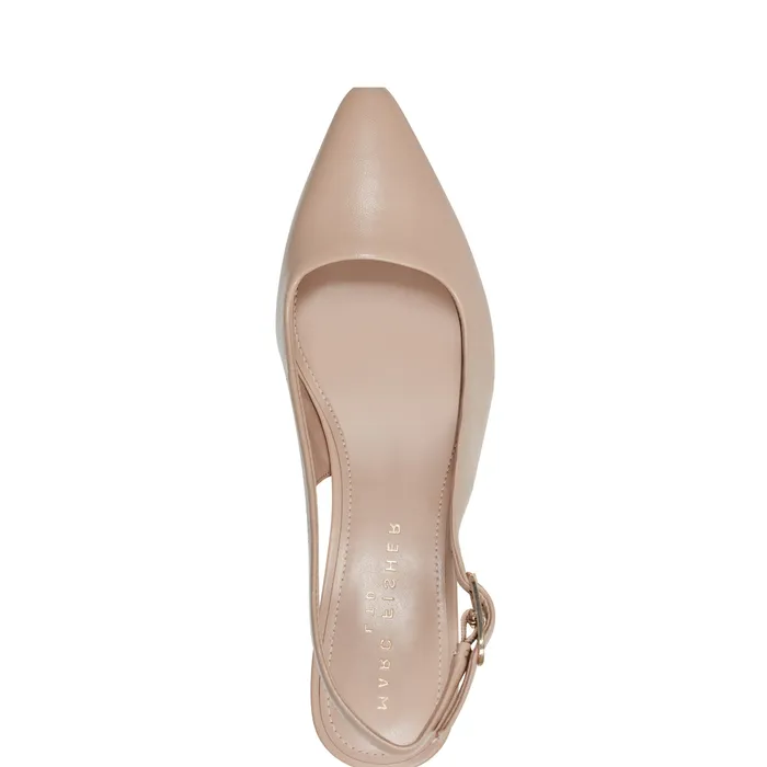 Heels and Pumps Kory Slingback Pump Natural Leather 8211 Marc Fisher Women