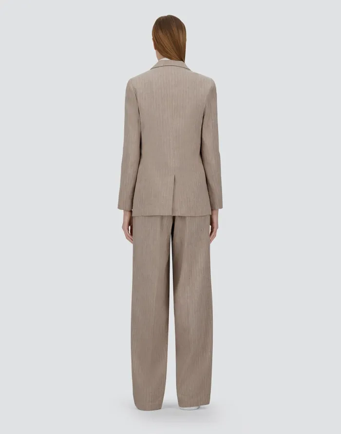 Herno BLAZER IN LINENPINSTRIPE Chantilly Women Blazers