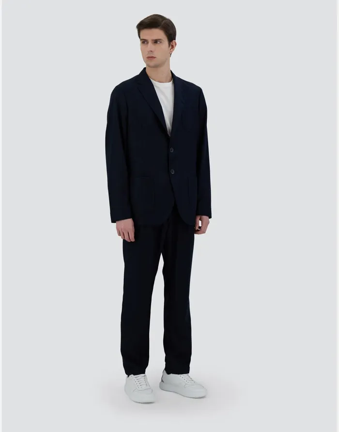 Herno BLAZER IN NEWBUSINESS Navy Blue Men Blazers