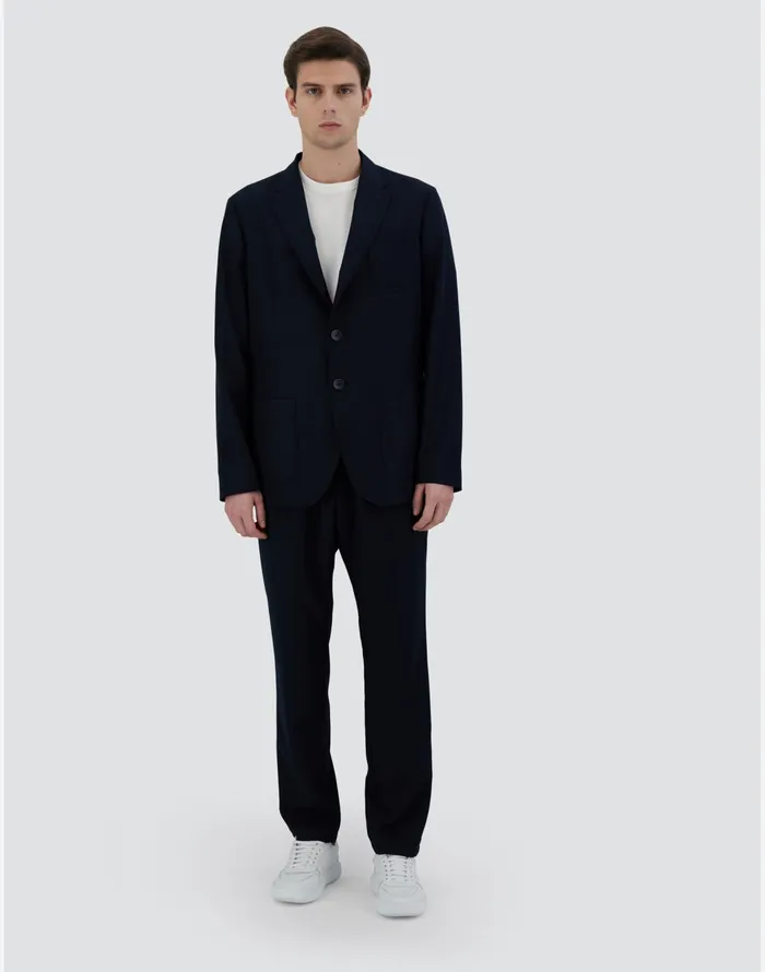 Herno BLAZER IN NEWBUSINESS Navy Blue Men Blazers