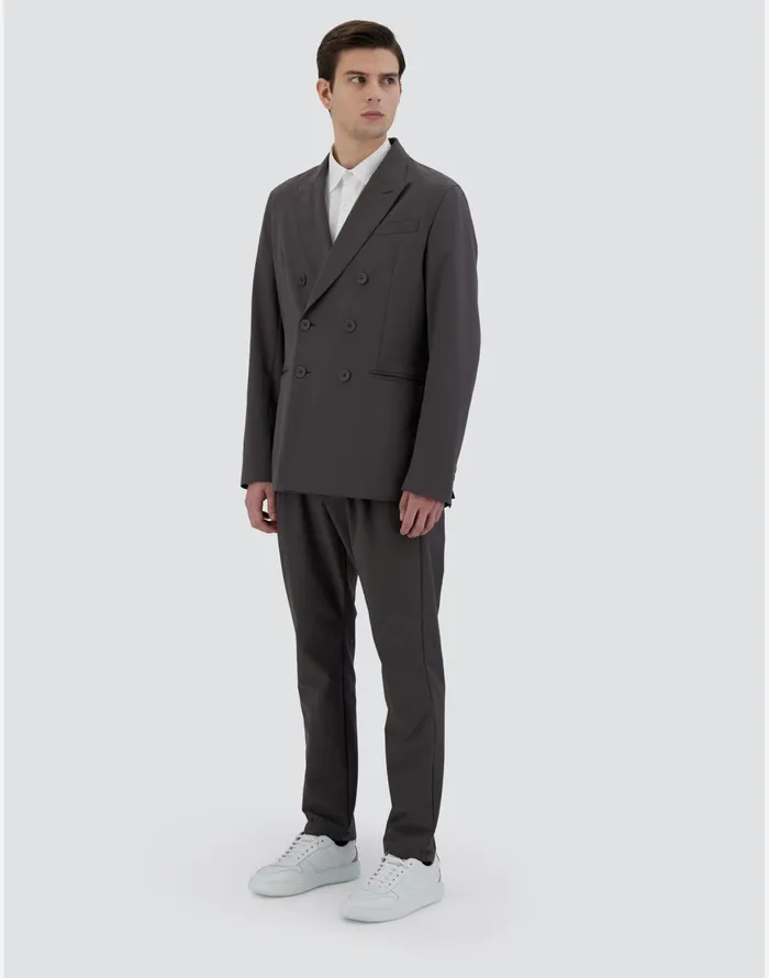 Herno BLAZER IN WARMTECH Dark Grey Men Blazers