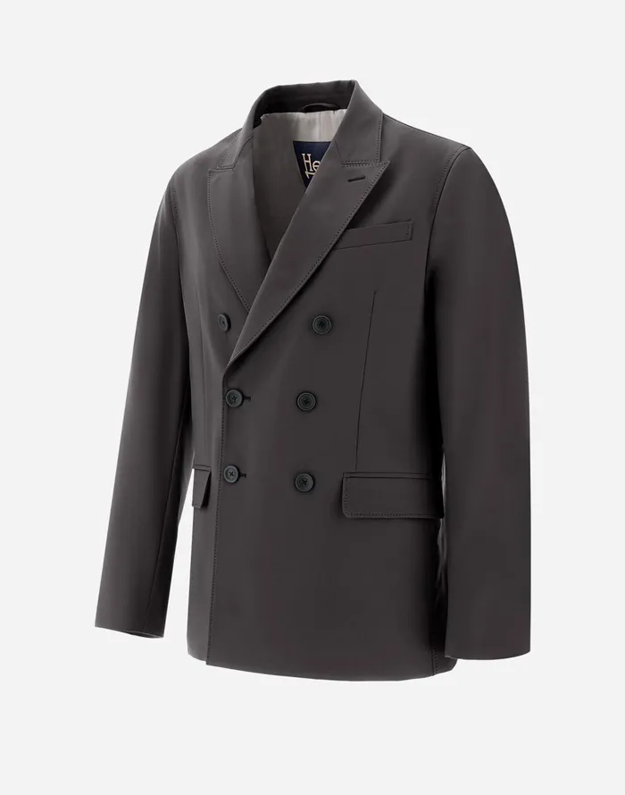 Herno BLAZER IN WARMTECH Dark Grey Men Blazers