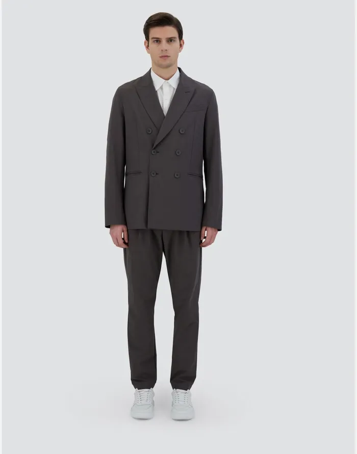 Herno BLAZER IN WARMTECH Dark Grey Men Blazers