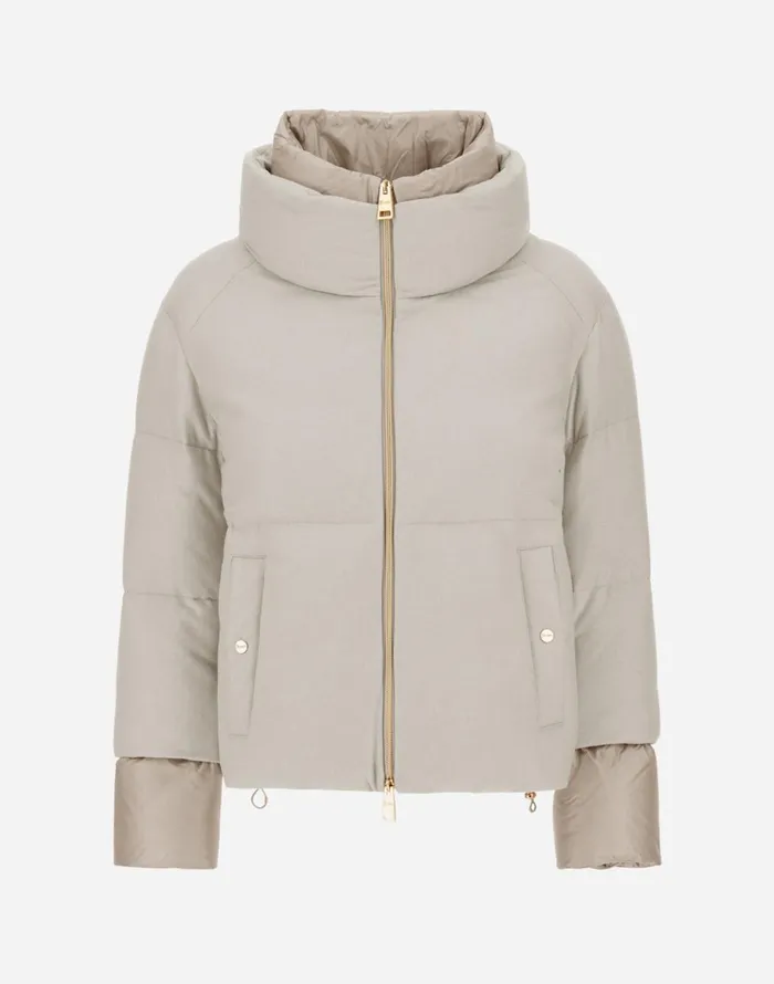 Herno BOMBER JACKET IN CASHMERE SILK AND NYLON ULTRALIGHT Chantilly Women Bomber