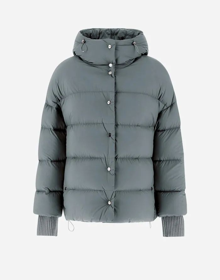 Herno BOMBER JACKET IN ECOAGE Powder Women Bomber
