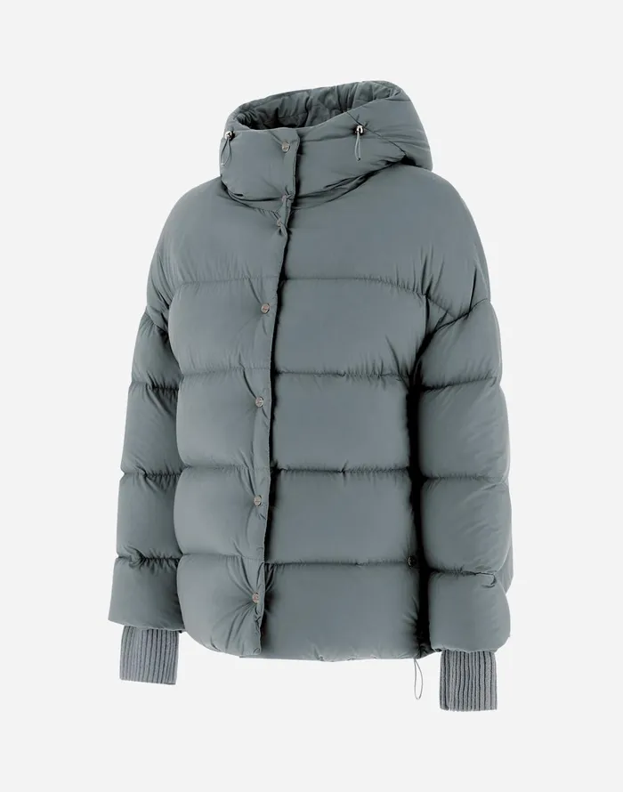 Herno BOMBER JACKET IN ECOAGE Powder Women Bomber