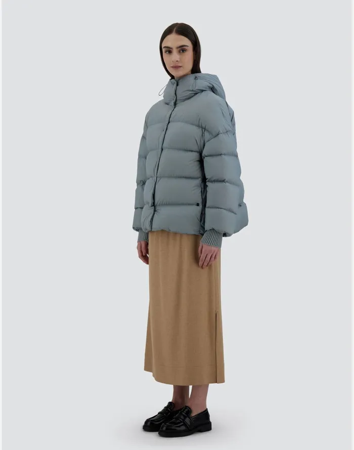 Herno BOMBER JACKET IN ECOAGE Powder Women Bomber