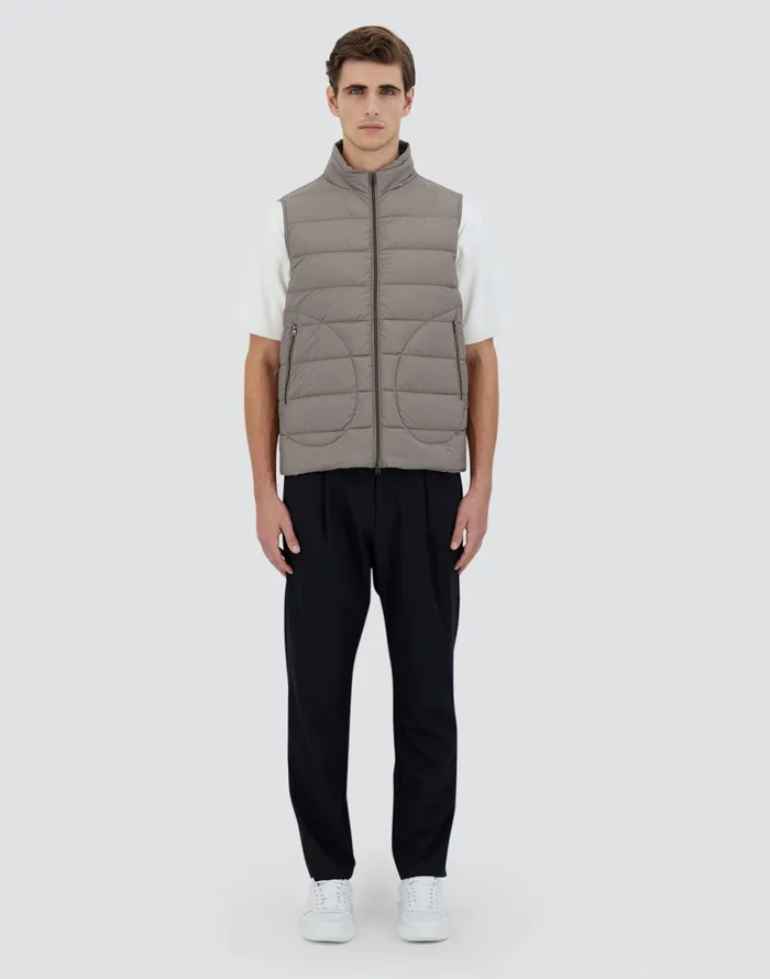 Herno IL GILET Dove Grey Men Vests