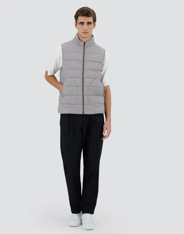 Herno IL GILET Light Grey Men Vests