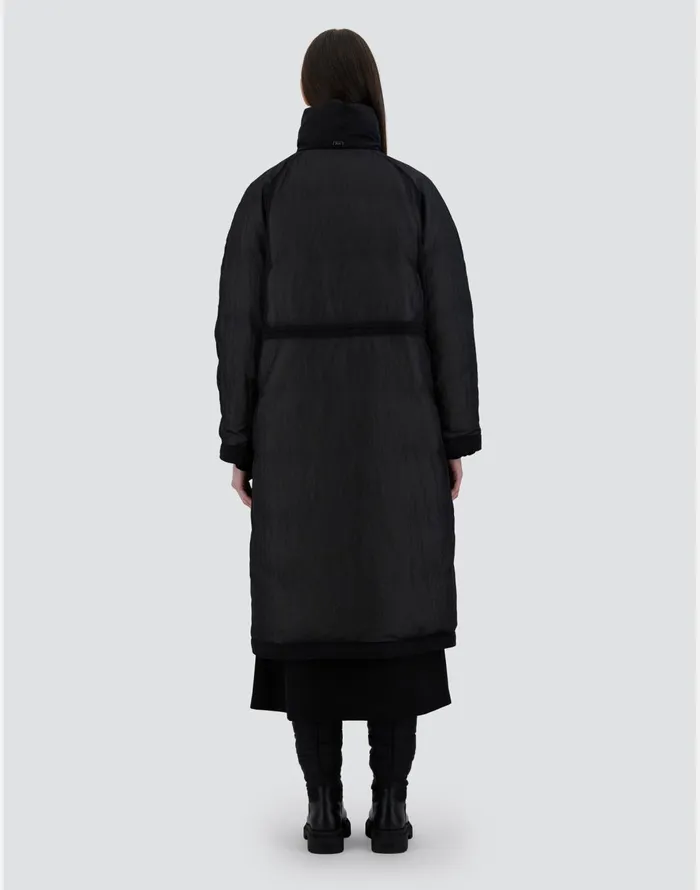 Herno JACKET IN SEETHROUGH NYLON Black Women Parka and Jackets