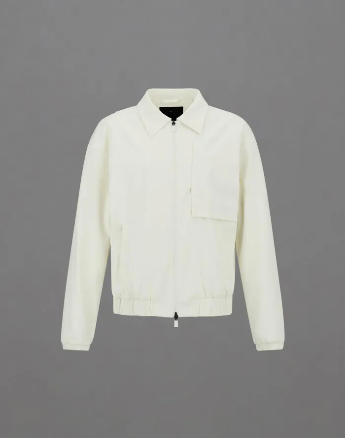 Herno LAMINAR SHACKET IN ORGANICTECH FEEL Cream Men Parka and Jackets