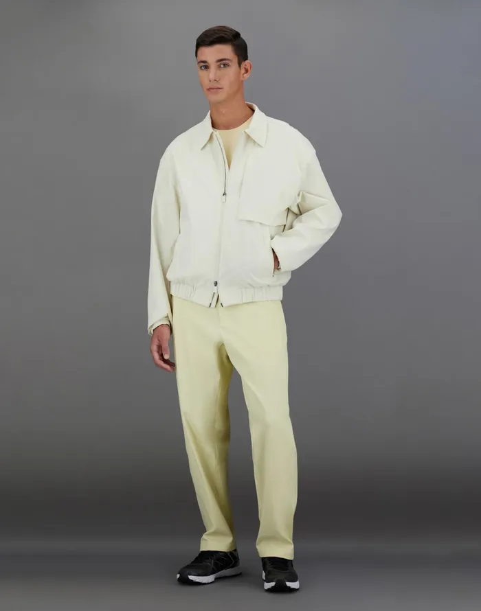 Herno LAMINAR SHACKET IN ORGANICTECH FEEL Cream Men Parka and Jackets