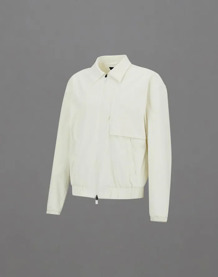 Herno LAMINAR SHACKET IN ORGANICTECH FEEL Cream Men Parka and Jackets