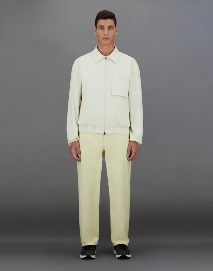 Herno LAMINAR SHACKET IN ORGANICTECH FEEL Cream Men Parka and Jackets