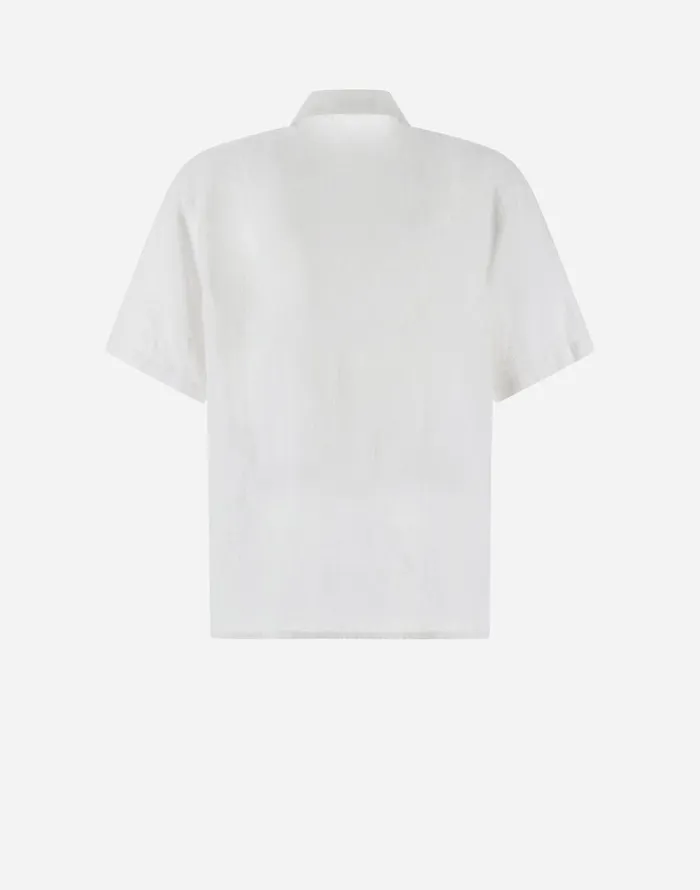Herno RESORT SHIRT IN LINUS White Men Shirts