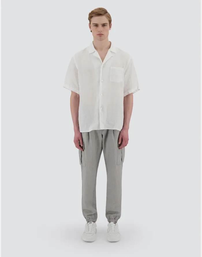 Herno RESORT SHIRT IN LINUS White Men Shirts