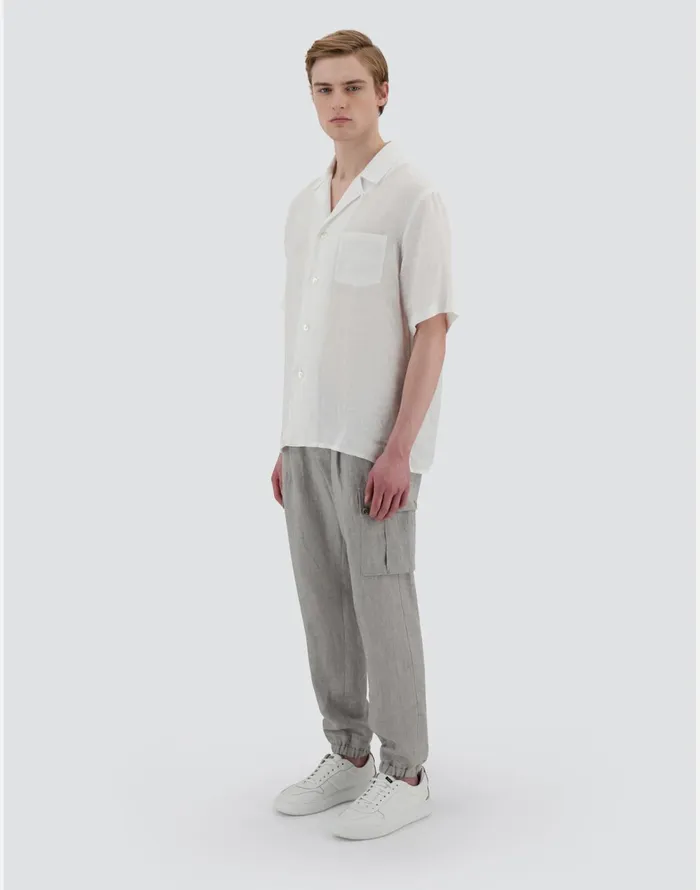Herno RESORT SHIRT IN LINUS White Men Shirts
