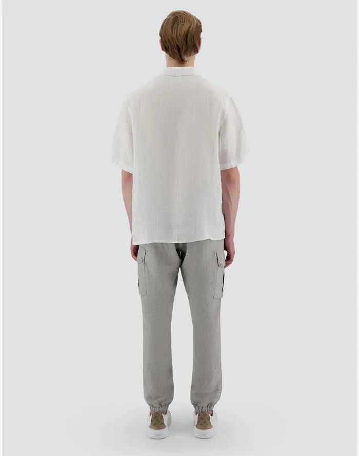Herno RESORT SHIRT IN LINUS White Men Shirts
