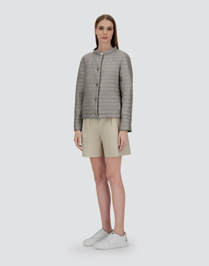 Herno REVERSIBLE JACKET IN ECOAGE AND NYLON ULTRALIGHT Blackchantilly Women Parka and Jackets